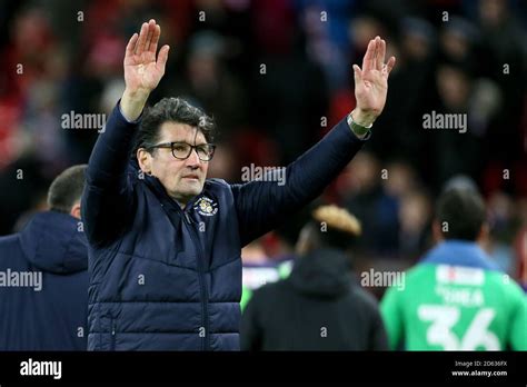 Luton Town Interim Manager Mick Harford After The 1 1 Draw Stock Photo