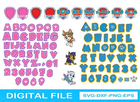 Paw Patrol Svg, Paw Patrol Bundle Svg, Paw Patrol Font Svg Instant Download » BestDesignBundle