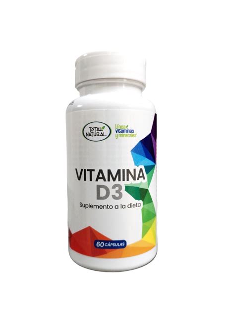 Vitamina D3 Total Natural X 1 Frasco Con 60 Capsulas Compre En Línea