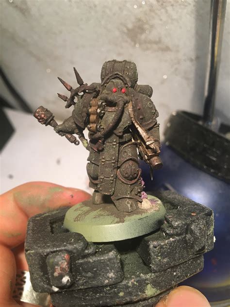 Plague Marine Wip I Used Typhus Corrosion Over All Of The Armor And I