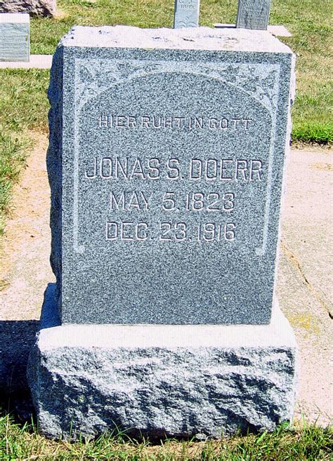 Jonas S Doerr 1823 1916 Find A Grave Memorial