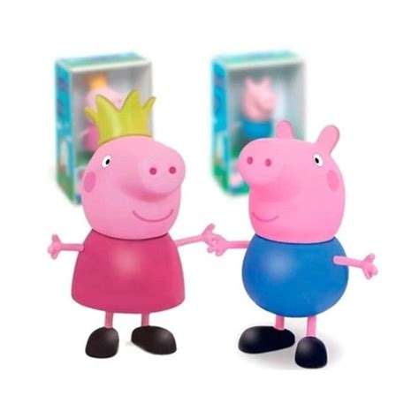 Kit George Peppa Pig Princesa 15 Cm Elka Elka Brinquedos Bonecas