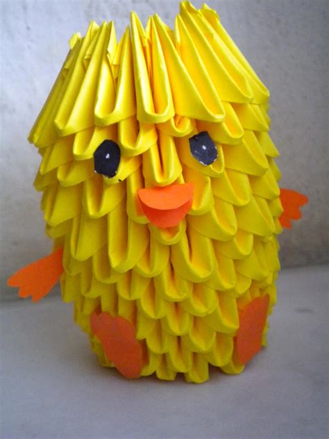 3d origami chicken by Xrissi23 on DeviantArt