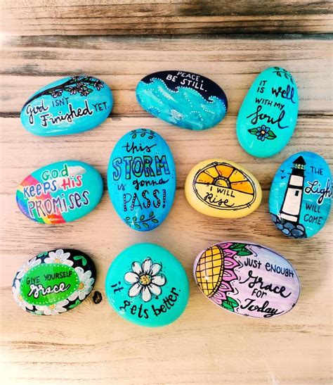 Inspirational Painted Rocks Biblical Painted Rocks Etsy