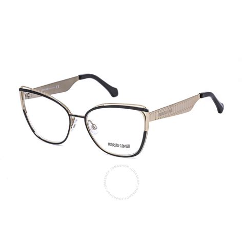 Roberto Cavalli Ladies Black Cat Eye Eyeglass Frames Rc5081 001 53 664689997770 Eyeglasses