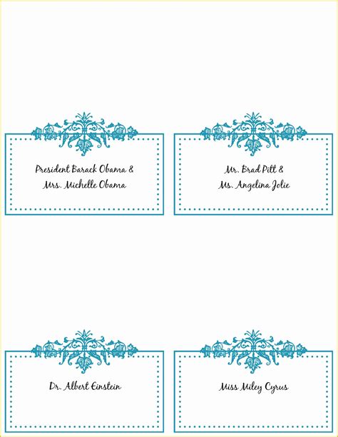 printable christmas table place cards template place cards