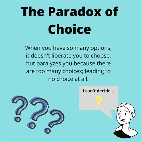 Paradox of Choice | Distance learning, Learning, Paradox