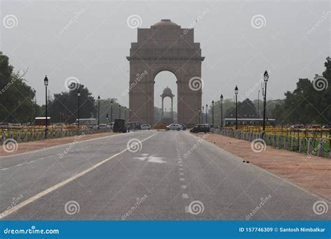 The India Gate is a War Memorial Located Astride the Rajpath Editorial ...