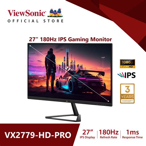 Vx Hd Pro Viewsonic Fhd Hz Gaming Monitor Lazada Singapore