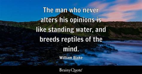 William Blake The Man Who Never Alters His Opinions Is