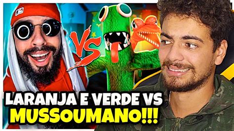 Reagindo Ao Laranja E Verde Do Roblox Rainbow Friends Vs Mussoumano