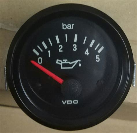 Manómetro Reloj presión aceite VDO 5 bar