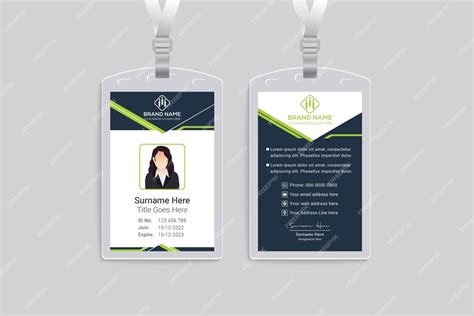 Premium Vector Modern Id Card Template With An Elegant Style