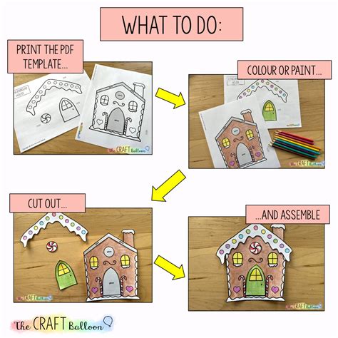 Gingerbread House Paper Craft - Etsy