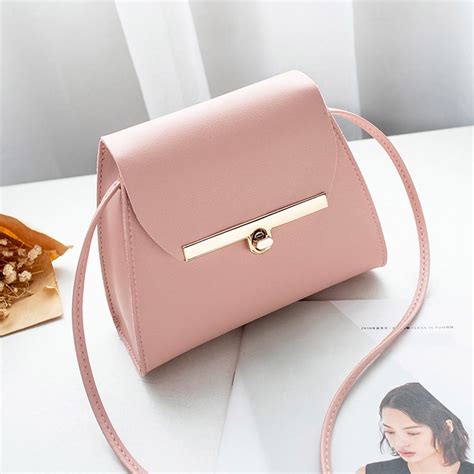 Women Fashion Leather Pure Color Shoulder Chest Messenger Bag Günstig