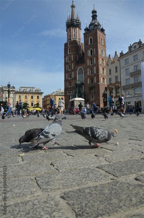 Krak W Rynek Ko Ci Mariacki Sukiennice Krak W Kamienice