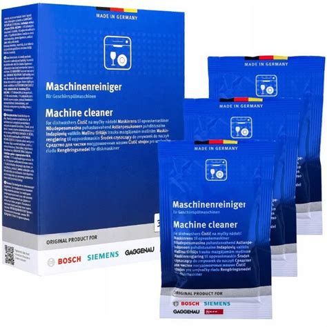 BOSCH Machine Cleaner Poudre Nettoyante Pour Lave Vaisselle 3x 45g