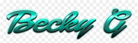 Becky G Decorative Name Png Graphic Design Transparent Png Vhv