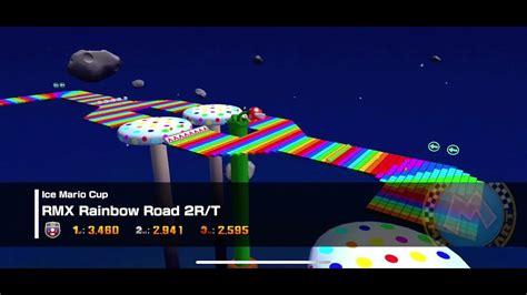 Mario Kart Tour Rmx Rainbow Road R T Gameplay Ost