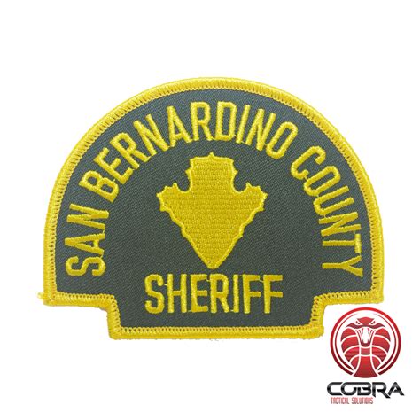 San Bernardino county sheriff embroidered patch | Stitch | Military Airsoft