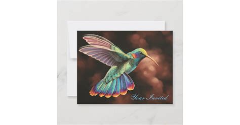 Hummingbird 2 Invitation | Zazzle