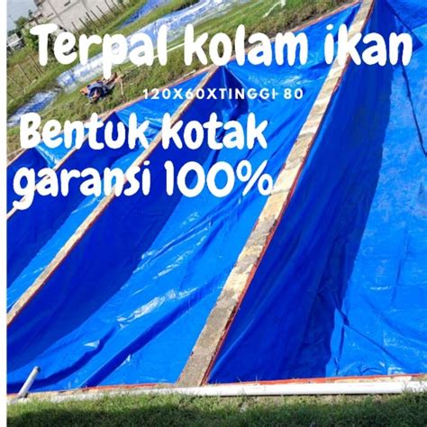 Jual Terpal Kolam Ikan Sudah Berbentuk Kotak Ukuran X X Shopee