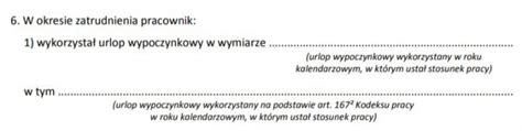 Urlop Wypoczynkowy W Wiadectwie Pracy E Prawa Pracownika