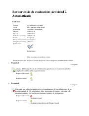 Act Automatizada Pdf Revisar Env O De Evaluaci N Actividad