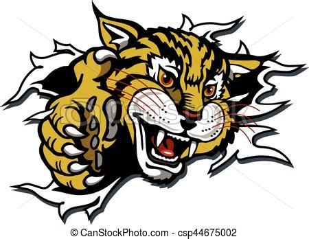 Cute Wildcat Clipart Mascot