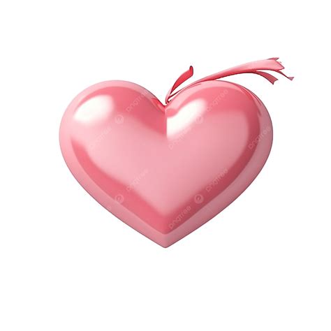 3d Rendering Realistic Cute Heart With Cupid Arrow Mock Up Phone