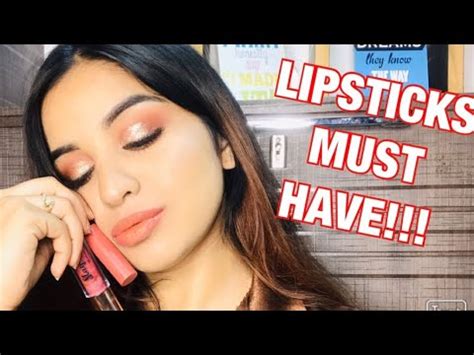 NUDE LIPSTICKS MUST HAVE BEST AND AFFORDABLE LIPSTICKS IN INDIA YouTube