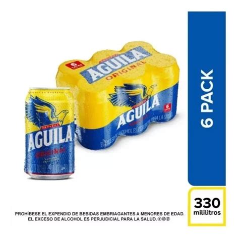 Cerveza Aguila Six Pack 330ml Licores De La Sabana