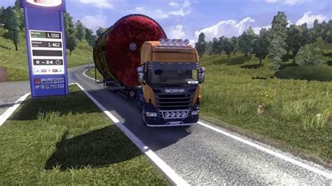 Euro Truck Simulator Overweight Trailer Youtube