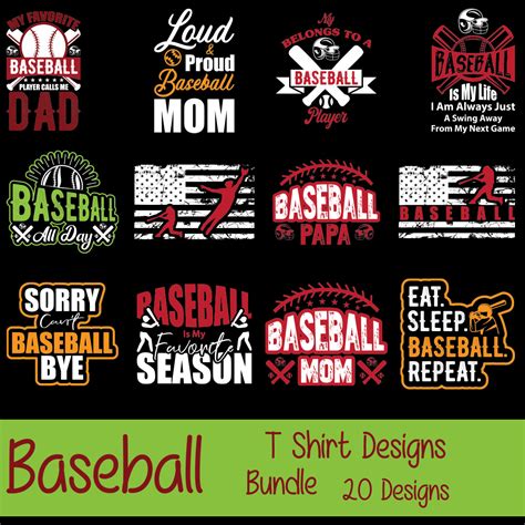 Baseball T Shirt Designs Bundle Masterbundles