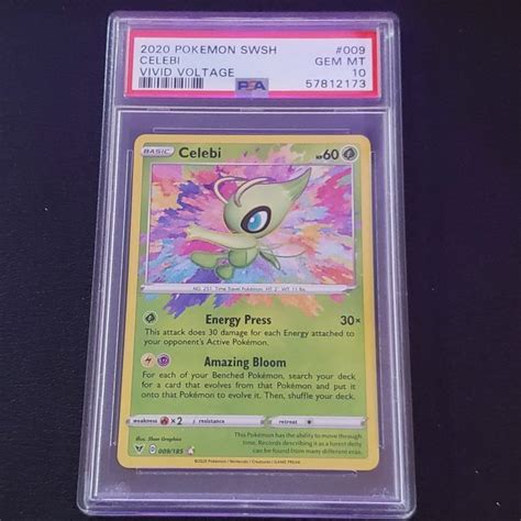 Celebi 009 185 Vivid Voltage Amazing Rare PSA10 HappyTCG