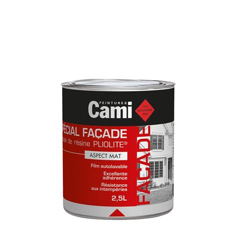 Peinture Fa Ade Pliolite Cami Blanc Pur Mat L Leroy Merlin