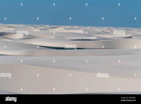 Sand Dunes And Lagoons In Lencois Maranhenses Brazil Stock Photo Alamy