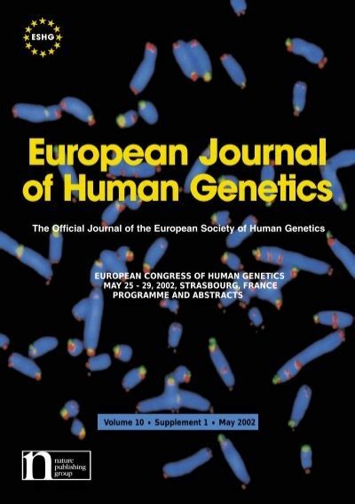 2002 Strasbourg European Society Of Human Genetics