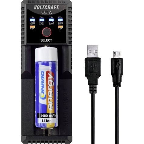 VOLTCRAFT CC1A Batteriladdare NiMH LiIon LiFePO NiCd Elgiganten