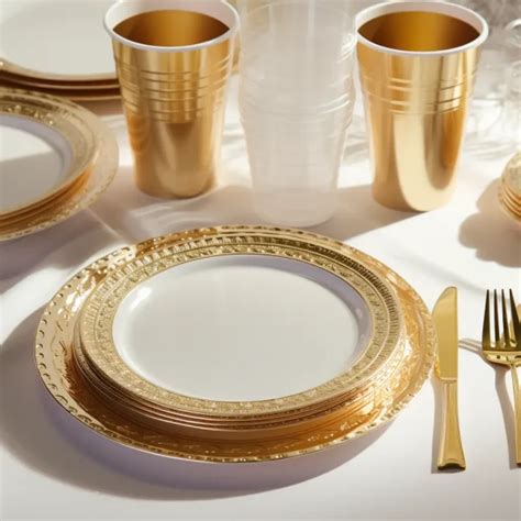 Elegant Gold Party Supplies For Guests Ashley