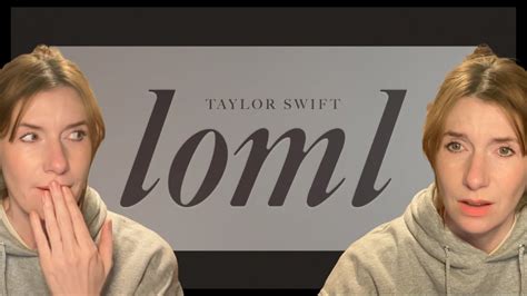 Therapist Reacts To Loml By Taylor Swift Please Subscribe Angry Rant