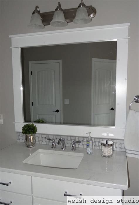 White Framed Bathroom Mirrors