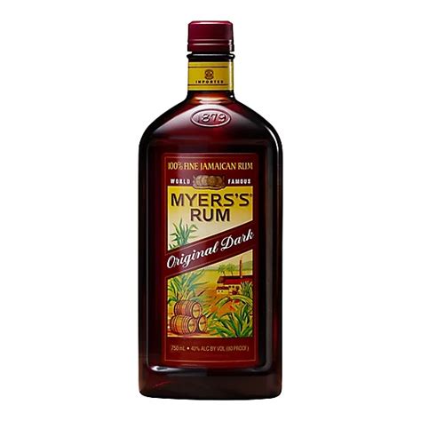 Myers S Dark Rum 80 Proof 750 Ml Albertsons