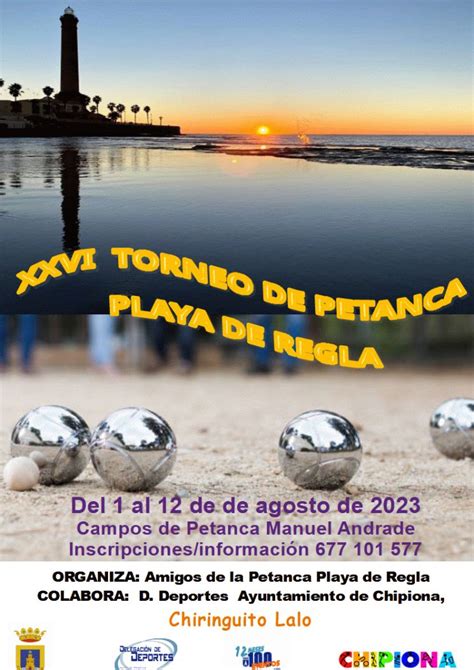 Abiertas Las Inscripciones Para El Hist Rico Torneo De Petanca Playa De