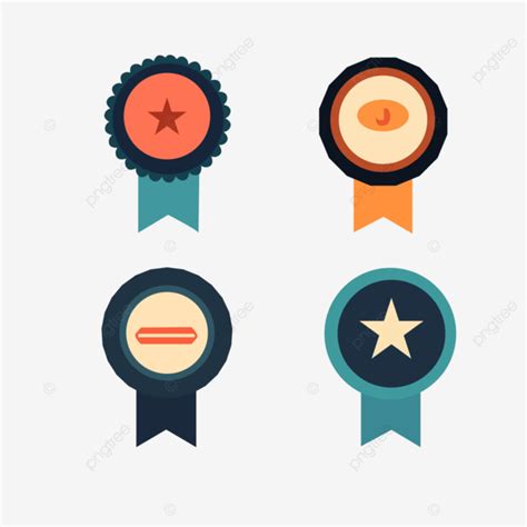 Achievement Award Badges Vector Award Badges Achievement Badges