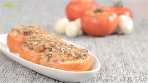 Tomates Farcies Cogumelos E Fuet Kitchen Veja As Suas