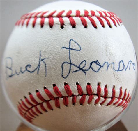 Lot Detail Buck Leonard Signed Baseball W Cas Coa