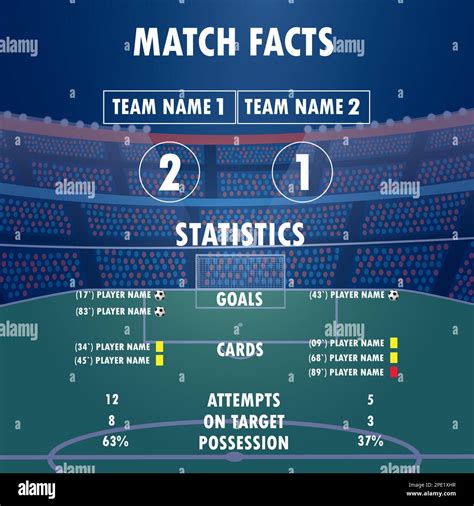 Infografia De Futbol Banque D Images Vectorielles Alamy