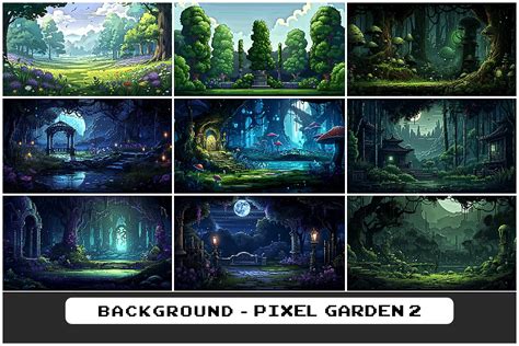 BACKGROUND - Pixel Garden 2 | 2D Environments | Unity Asset Store