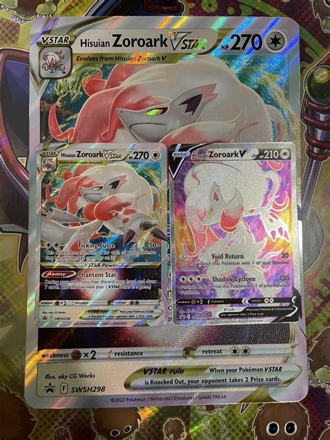 Pokemon Tcg Hisuian Zoroark V Swsh Vstar Swsh Promo Set Jumbo